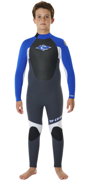2026 Rip Curl Junior Omega 4/3mm Back Zip Neopreno 13OBFS - Blue